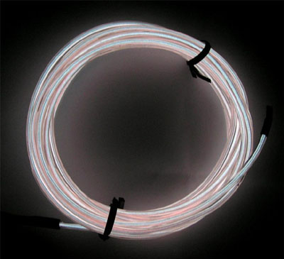 PLBG-ELW-5.0W Електролуминесцентен кабел, бял, Ф5.0